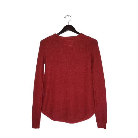 Be Embraced by Vernisage Women's Long Sleeves Mohair Blend Red Sweater Size S - Picture 2 of 9